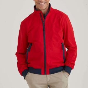 Röd jacka windbreaker