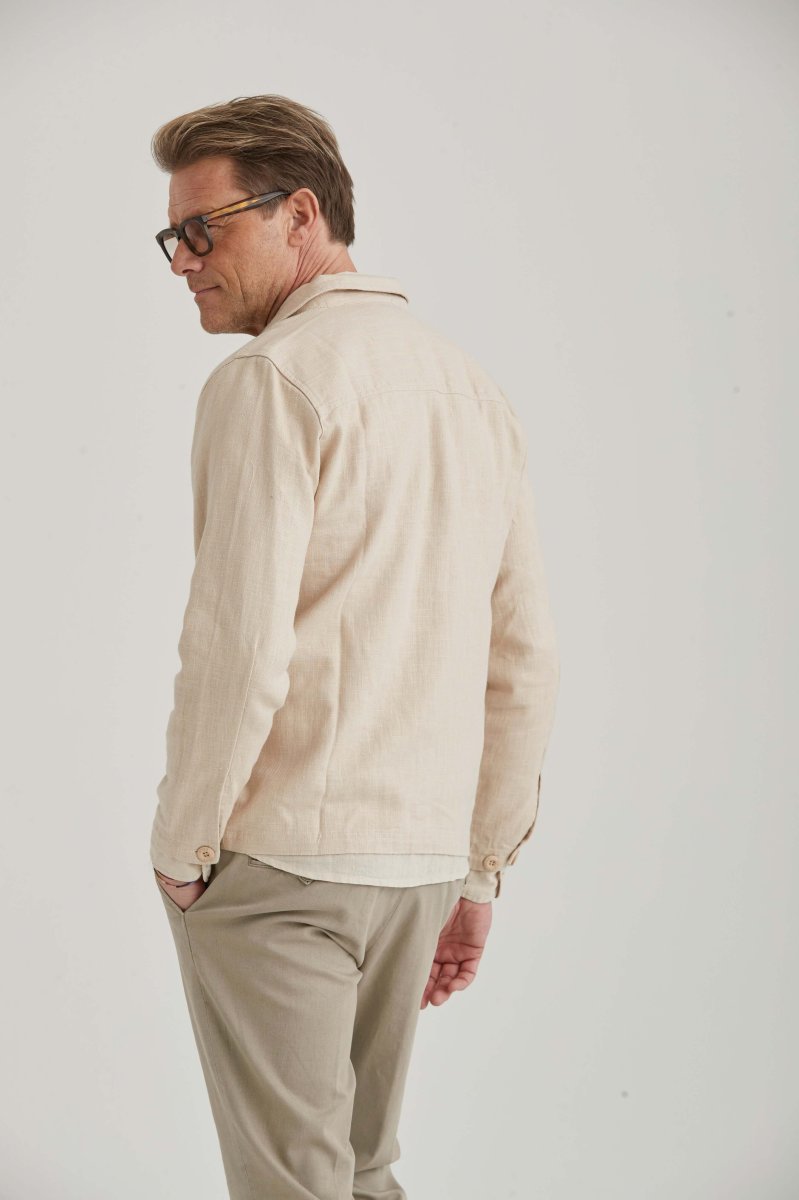 Overshirt ljus beige - Bild 4