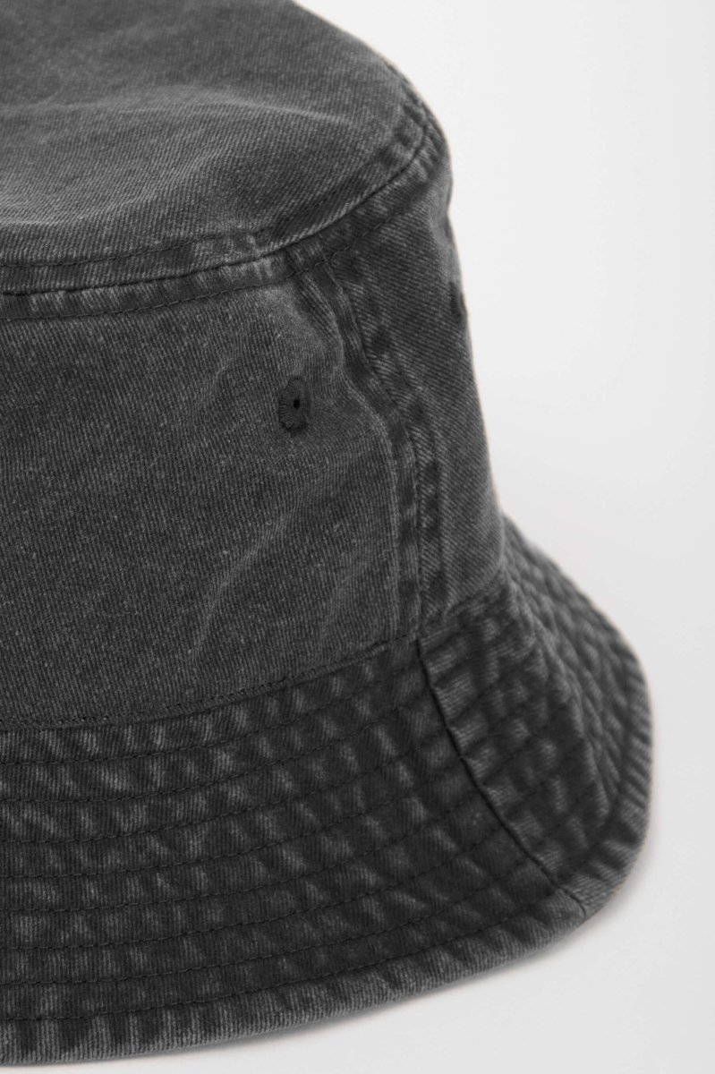 Svart Bucket Hat Washed Cotton - Bild 3