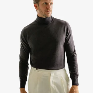 Roll Neck Merino Coffe