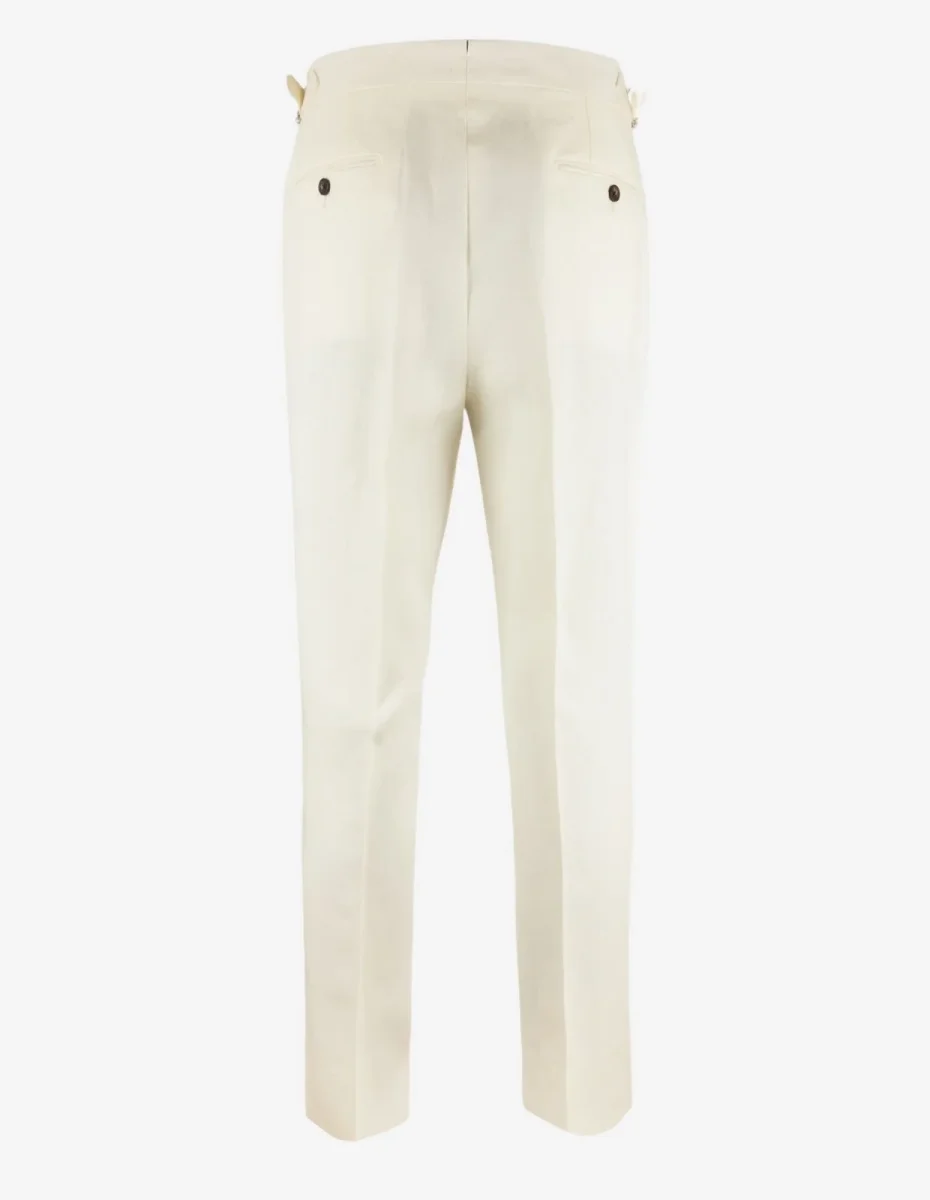 Sartorial Trouser Linne Benvit - Bild 3