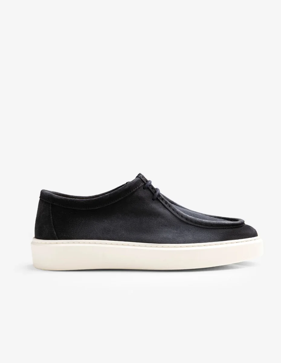 Lace-up Skor Mocka Mörkblå - Bild 2