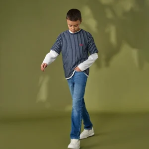 JR EDGE JEANS MEDIUM BLUE