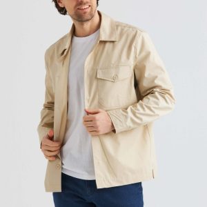 Sandfärgad City Overshirt