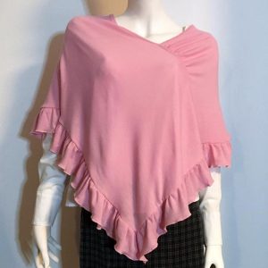 Nightfall, ljusrosa ullponcho