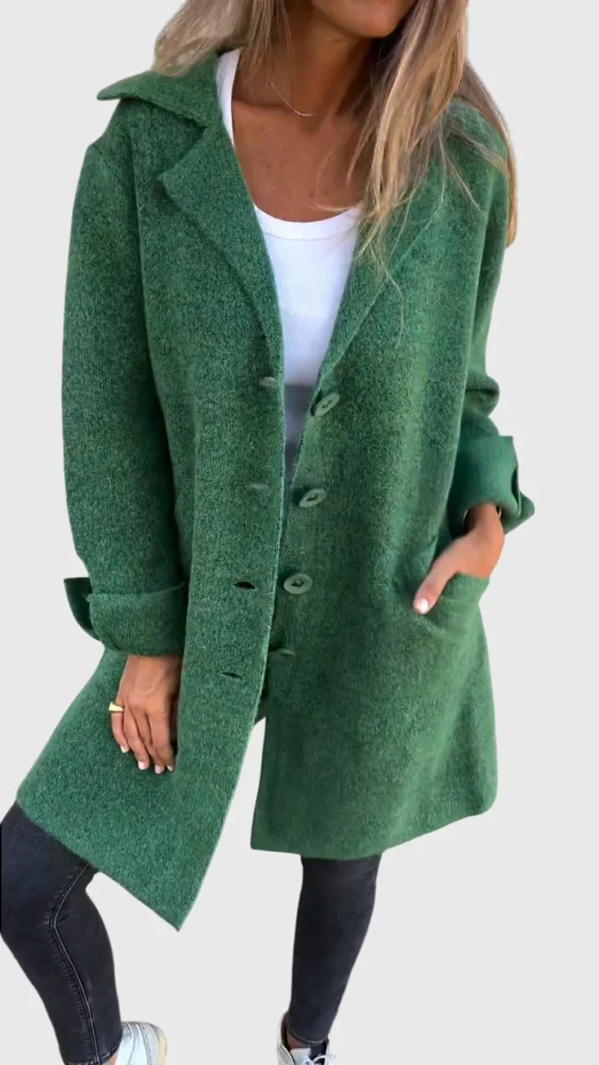 Blazer dam med knappar — tidlös och figurnära kavaj - Bild 4