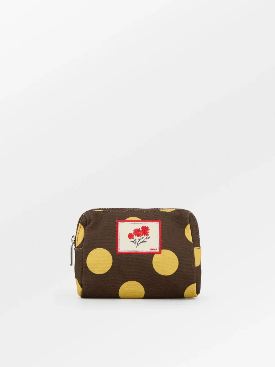 Maxi Polka Canvas Pouch Bag