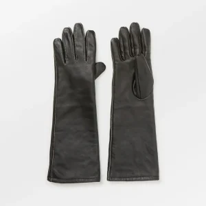 Long Smooth Leather Gloves