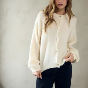 KAE KNIT CARDIGAN OYSTER