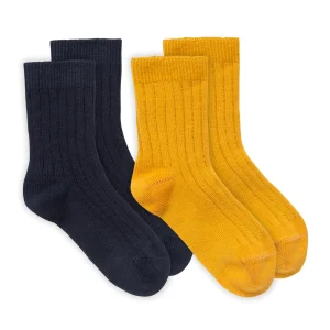 Strumpor 2-pack enfärgade
